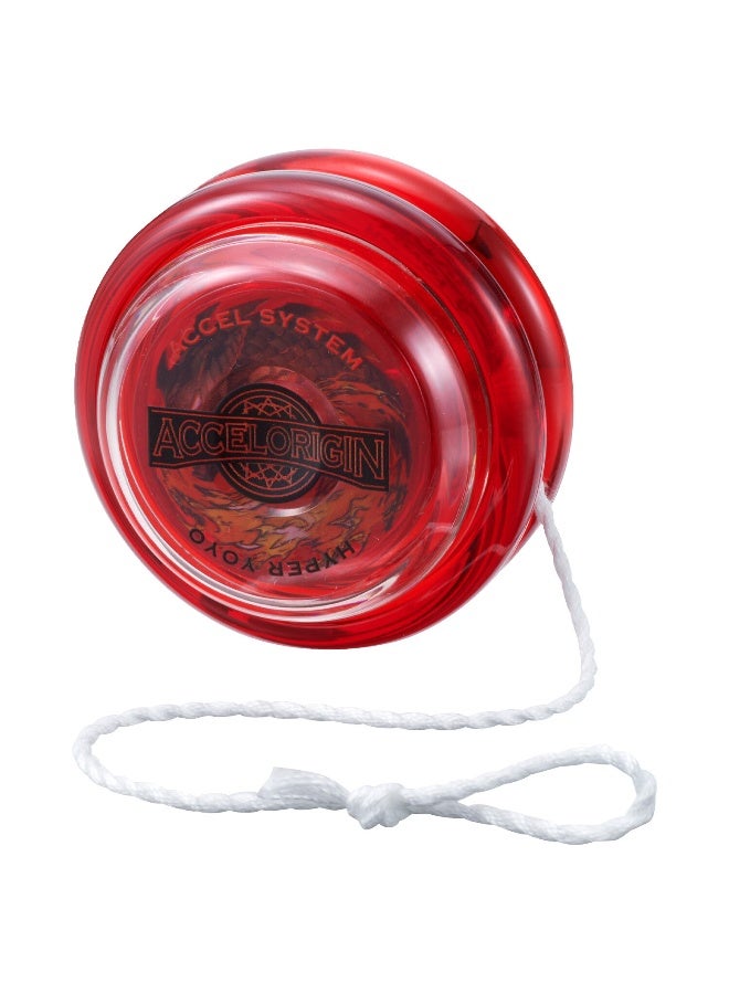 Bandai هايبر يويو أكسل دراجونيك أحمر | يويو مع دوران عالي السرعة | هدية للأطفال والبالغين - Image 1