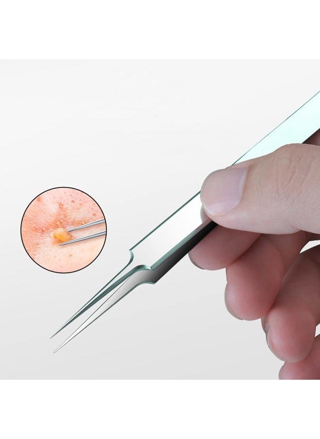 ericotry 1Pcs Stainless Steel Pointed Tweezers Ingrown Hair Tweezer Blackhead Remover Splinter Tweezer  - Image 3