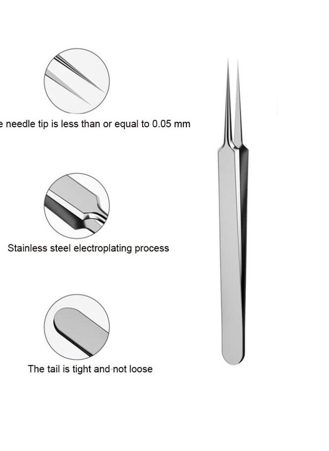 ericotry 1Pcs Stainless Steel Pointed Tweezers Ingrown Hair Tweezer Blackhead Remover Splinter Tweezer  - Image 4