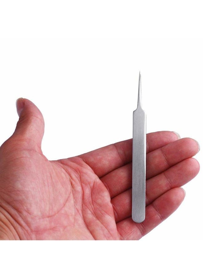 ericotry 1Pcs Stainless Steel Pointed Tweezers Ingrown Hair Tweezer Blackhead Remover Splinter Tweezer  - Image 5