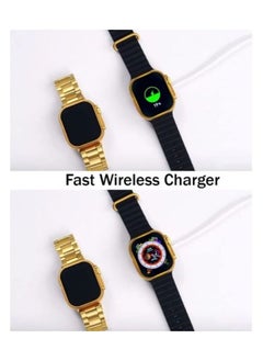 Wearfit Pro The New XBO8 ULTRA Smart Watch Series 8 With A Full Screen Works With The Android And IOS System Supports GPS With An Additional Bracelet Size 49 mm Gold / Black Color  - Image 3