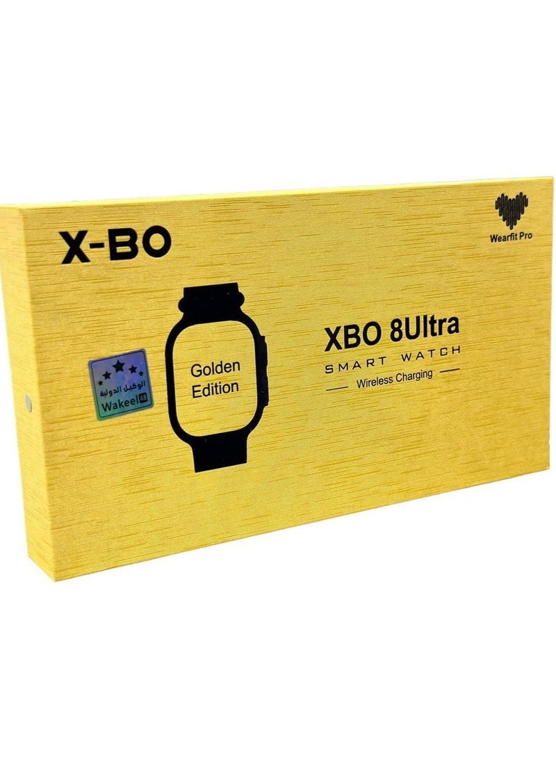 Wearfit Pro The New XBO8 ULTRA Smart Watch Series 8 With A Full Screen Works With The Android And IOS System Supports GPS With An Additional Bracelet Size 49 mm Gold / Black Color  - Image 5