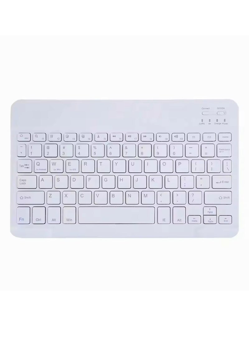 Wireless Keyboard and Mouse Combo Bluetooth Keyboard Mouse Set with Rechargeable Battery White - Image 2
