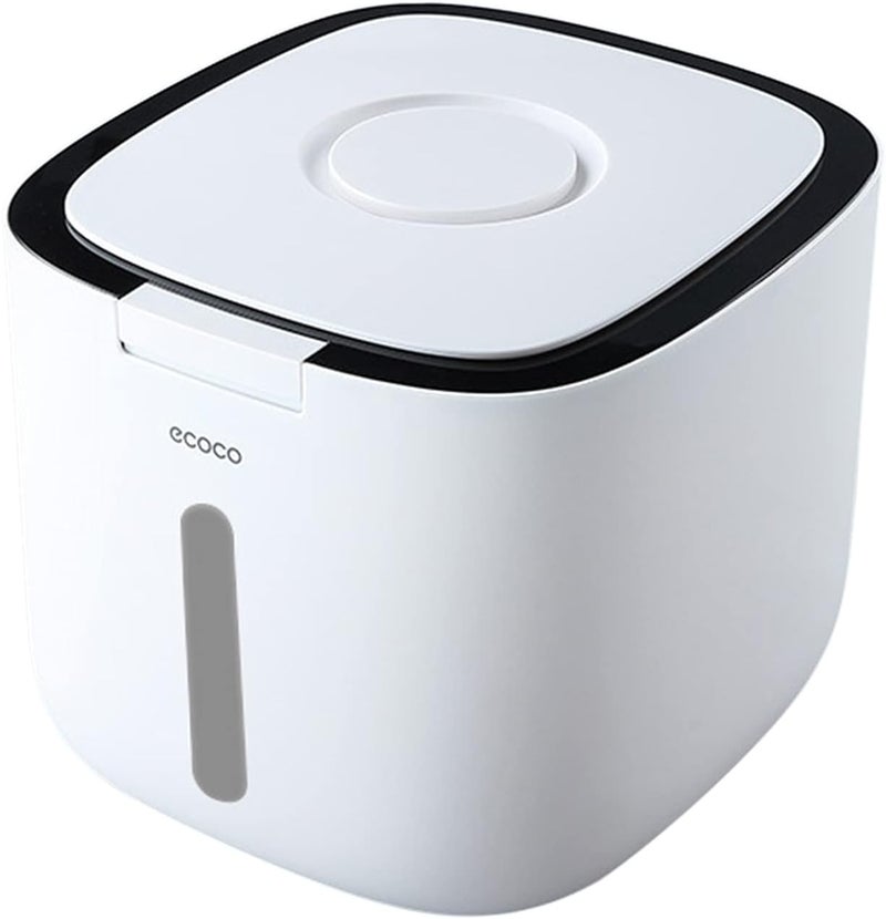 klarako مجموعة مطبخ كلاراكو نانو دلو أسطوانة الأرز مضادة للحشرات مضادة للرطوبة حاوية تخزين الطعام محكمة الإغلاق للأرز والدقيق وفول الصويا والحبوب والحبوب كلاراكو أسود 5 كجم - Image 1