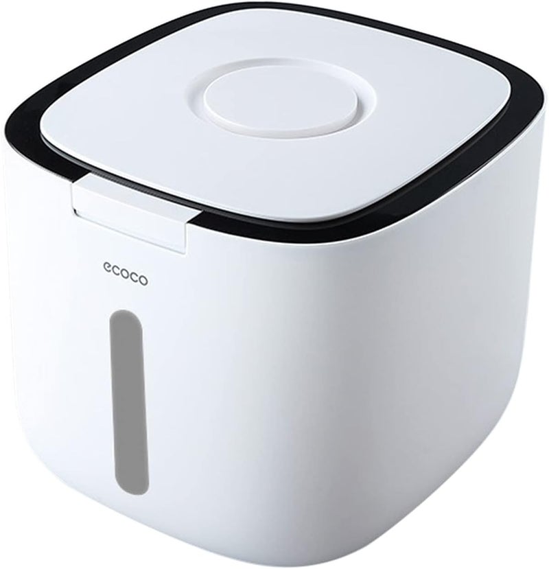 klarako مجموعة مطبخ كلاراكو نانو دلو أسطوانة الأرز مضادة للحشرات مضادة للرطوبة حاوية تخزين الطعام محكمة الإغلاق للأرز والدقيق وفول الصويا والحبوب والحبوب كلاراكو أسود 5 كجم - Image 3