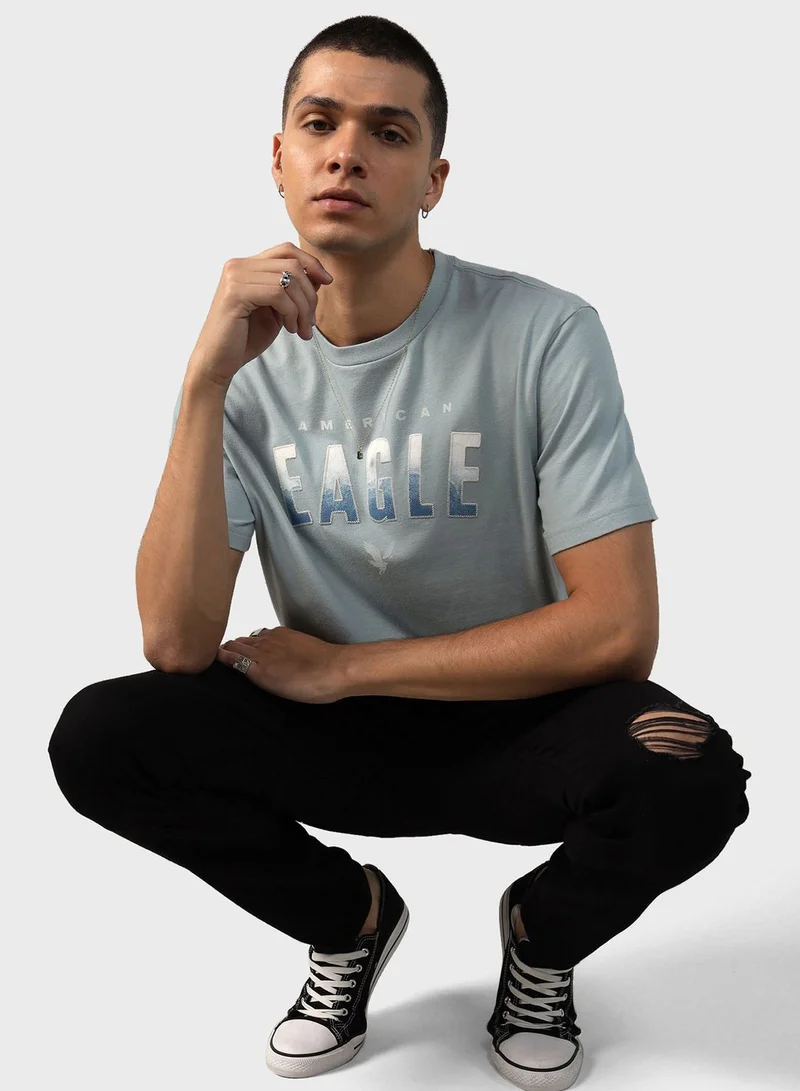 American Eagle Graphic Crew Neck T-Shirt