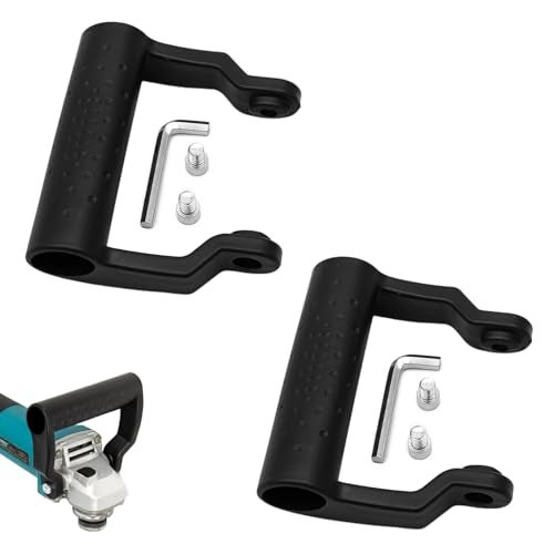 TorSor 2 Pack Angle Grinder Handle Replacement U Shape Non-Slip Loop Grip for 8mm Thread Screw Grinders Hand Wheel Rotating Cutting Polishing Sander Cutter Machine - Image 1