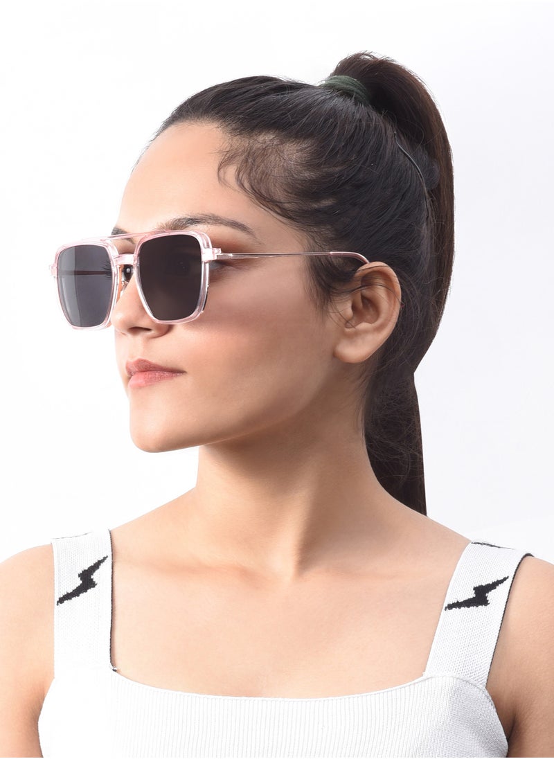 Woggles - Aces Pink Polarized Aviator Clip On Sunglasses - Image 1