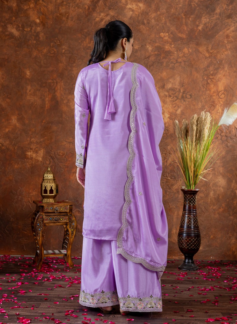 PREMIUM DESIGNER READYMADE DRESS TOP PLAZZO AND DUPATTA COLLECTIONS  - Image 3