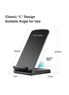 NIBEMINENT Universal Qi Fast Wireless Charger Vertical For iPhone USB 10W Power Charging Samsung S8 S9  - Image 2