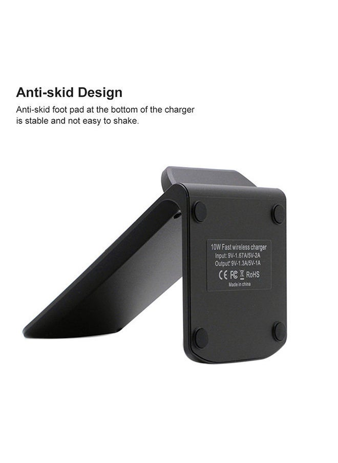 NIBEMINENT Universal Qi Fast Wireless Charger Vertical For iPhone USB 10W Power Charging Samsung S8 S9  - Image 3