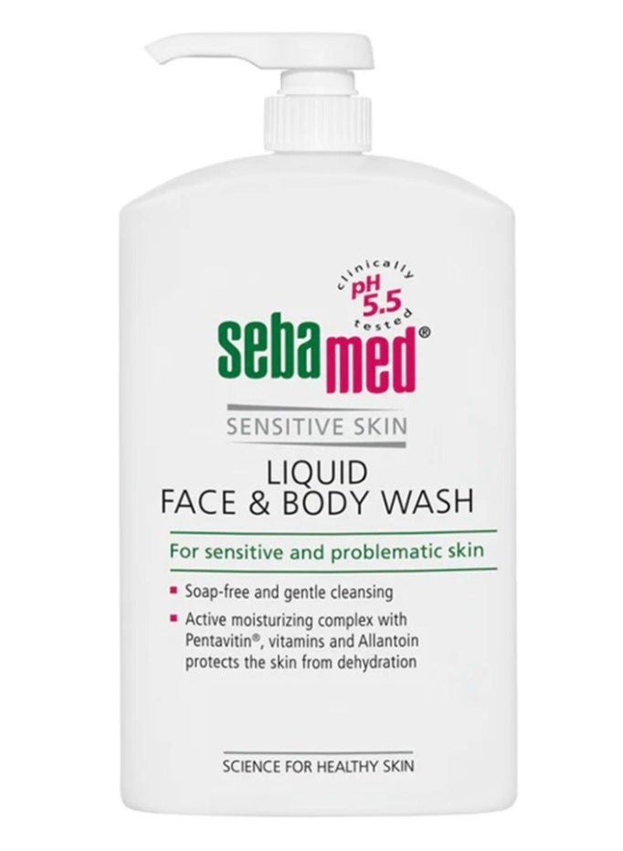 Sebamed Liquid Face & Body Wash 1000ml