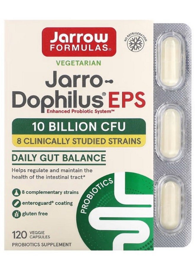 jarrow formulas JarroDophilus EPS 10 Billion 120 Veggie Caps - Image 1