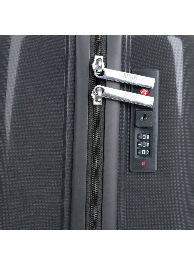 MNUK Viajero Stra Ordinario 20inch Luggage| Polypropylene (PP) Hardside Luggage Trolley|Double 360° 4 Wheeler| Cabin-20inch|Dark Grey - Image 4