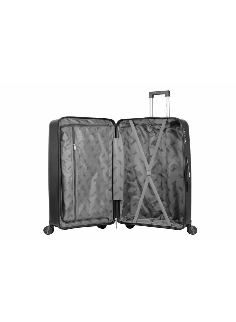 MNUK Viajero Stra Ordinario 20inch Luggage| Polypropylene (PP) Hardside Luggage Trolley|Double 360° 4 Wheeler| Cabin-20inch|Dark Grey - Image 3