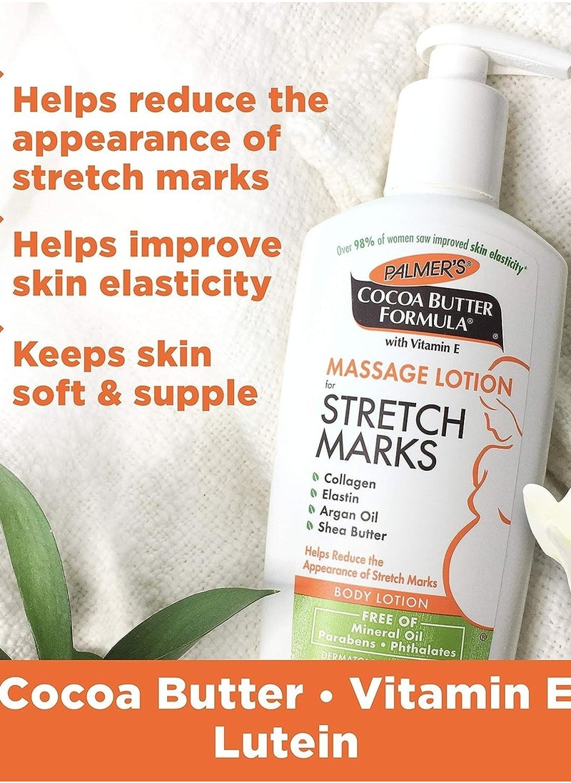 PALMER'S - Palmer's Cocoa Butter Formula Massage Lotion for Stretch Marks and Skin Care During Pregnancy, 250 MAL - Image 1