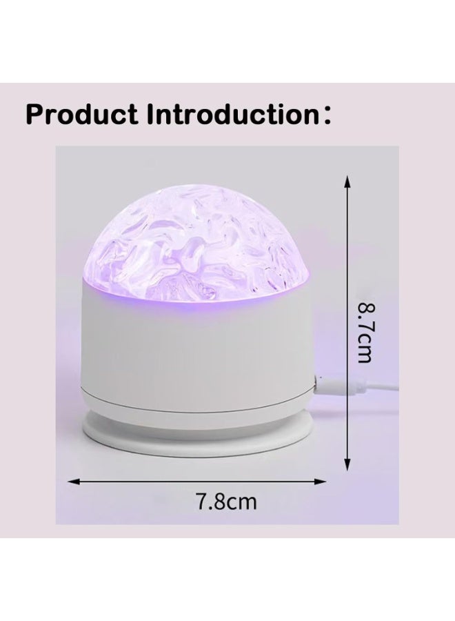 LuckyNov Aurora/Water Ripple/Sky Projector Light, USB Rechargeable 16 Colors LED Projector Lamp with Remote Control, Northern Lights Ambient Light, Room Decor, HD Projector Lamp, Home Video Projector, Laser Projector, Starlight Projector - Image 2
