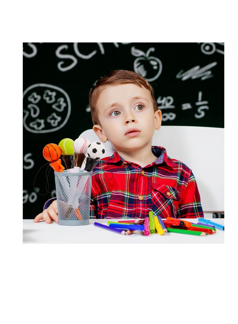 Excefore 12 Pcs Ballpoint Pens, Baseball Football Tennis Soccer Pens, Sports Novelty Pens for Kids, Funny  Pens for Student Soccer Themed Party Favors - Image 5