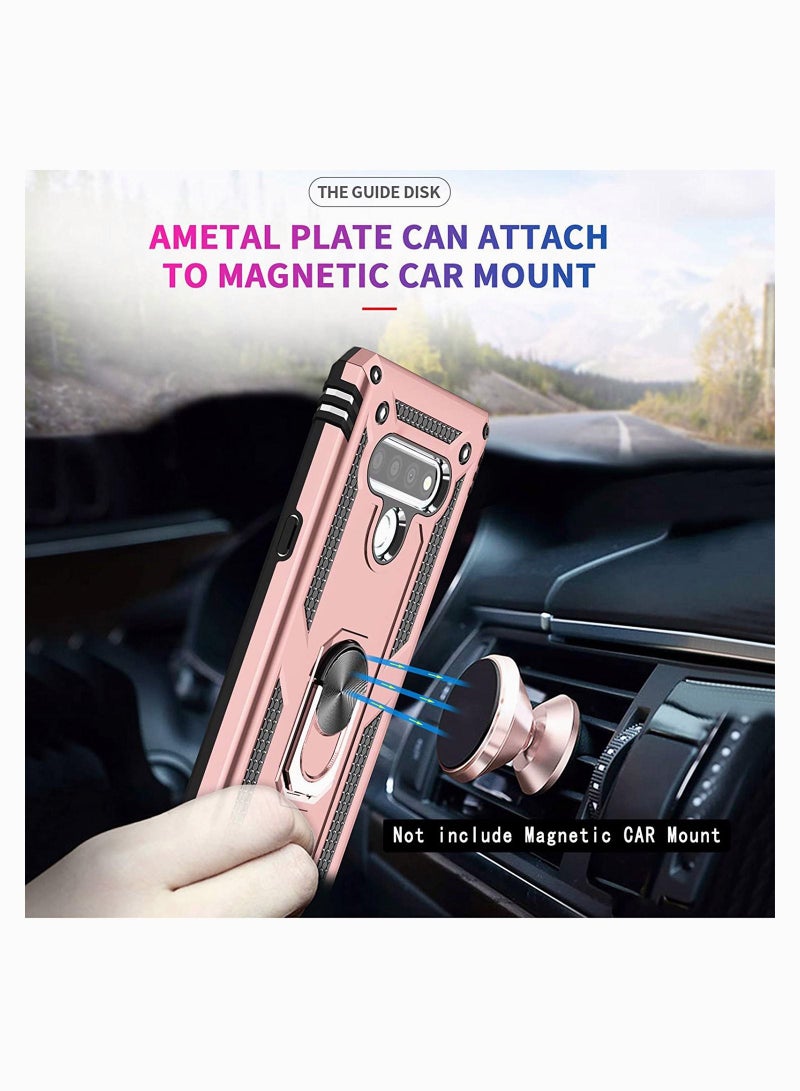 SYOSI Phone Case for LG Stylo 6, [Military-Grade] Armor Protective Case with Magnetic Ring Kickstand for LG Stylo 6, 360 Degree Rotating Ring Kickstand Holder - Image 3