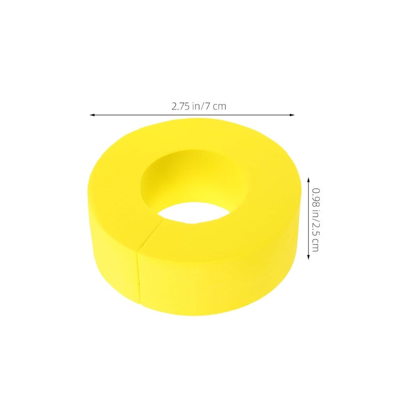 12 Pcs Large Yellow Hair Style Sponge Curling Hair Rings No Heat for Salon and Home - Image 2