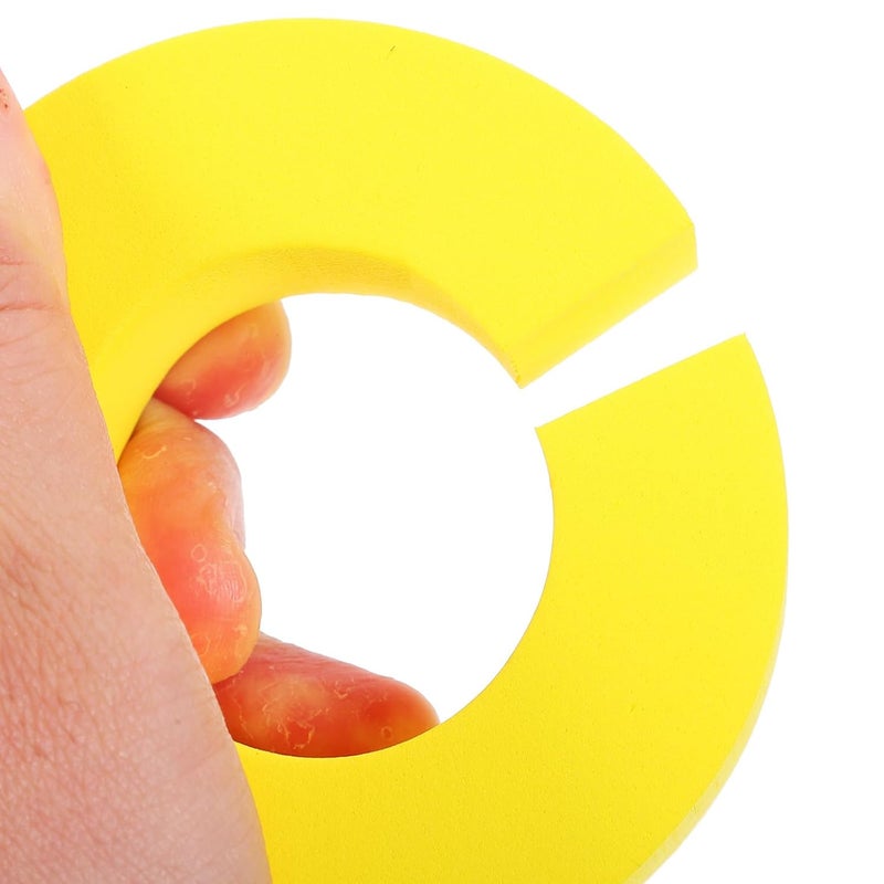 12 Pcs Large Yellow Hair Style Sponge Curling Hair Rings No Heat for Salon and Home - Image 4