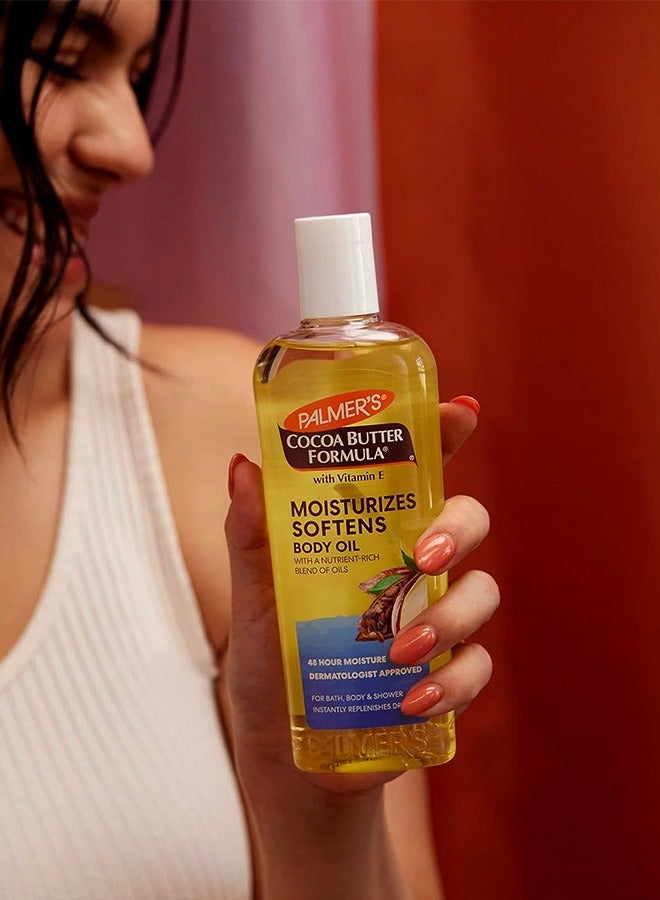 بالمرز زيت مرطب للجسم بتركيبة زبدة الكاكاو من بالمرز، 250 مل - Image 4