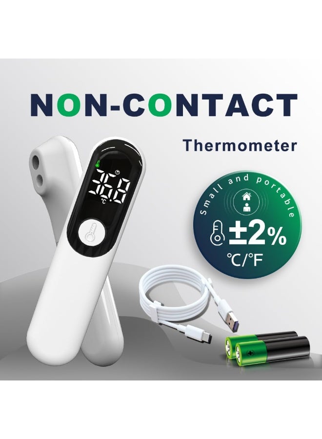مقياس حرارة جبهي قابل لإعادة الشحن، يعمل بدون تلامس، للبالغين والأطفال، رقمي طبي، سريع القراءة - Image 3