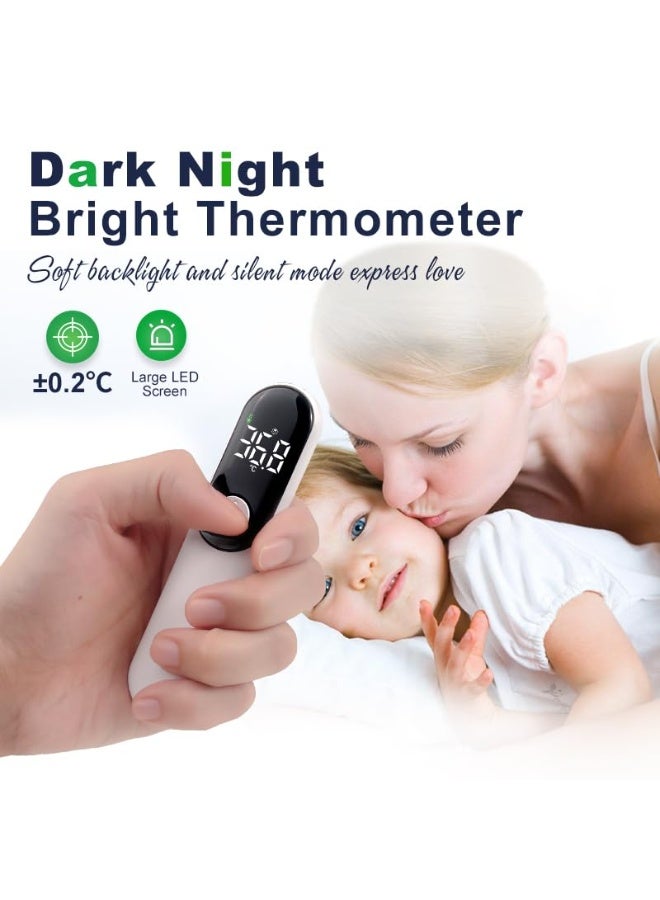 مقياس حرارة جبهي قابل لإعادة الشحن، يعمل بدون تلامس، للبالغين والأطفال، رقمي طبي، سريع القراءة - Image 2