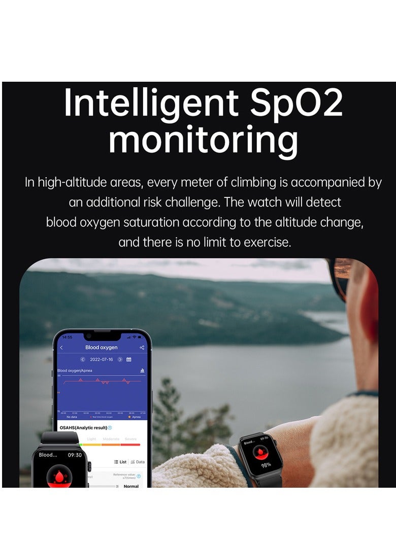 AROAQ Smart Watch, Fitness Tracker With Heart Rate Monitor, Black Silicon Multifunctional Smart Watch, Waterproof Activity Tracker For Android And Ios Phones - Image 4