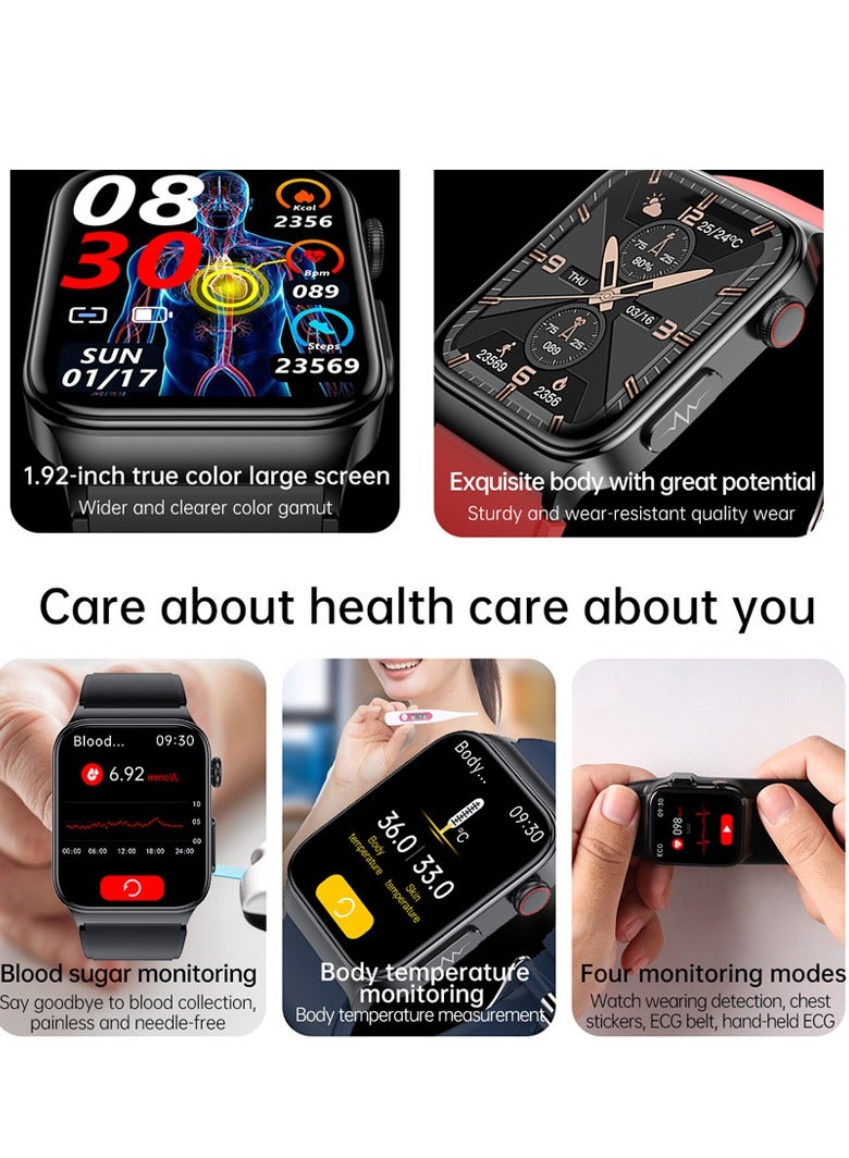 AROAQ Smart Watch, Fitness Tracker With Heart Rate Monitor, Black Silicon Multifunctional Smart Watch, Waterproof Activity Tracker For Android And Ios Phones - Image 2