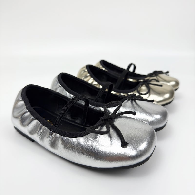 Ins Popular Egg Roll Shallow Mouth Kidsren'S Flats Shoes Soft Sole New Style Gentle And Versatile Girls' Flats Scoop Shoes - Image 5