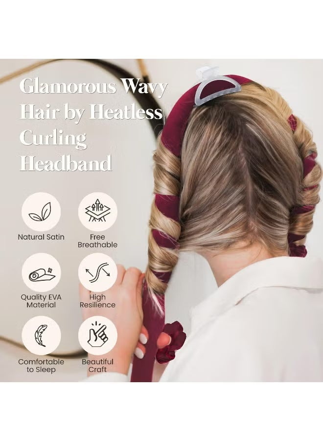 Heatless Curler Headband Set For Long Hair Multicolour - Image 3