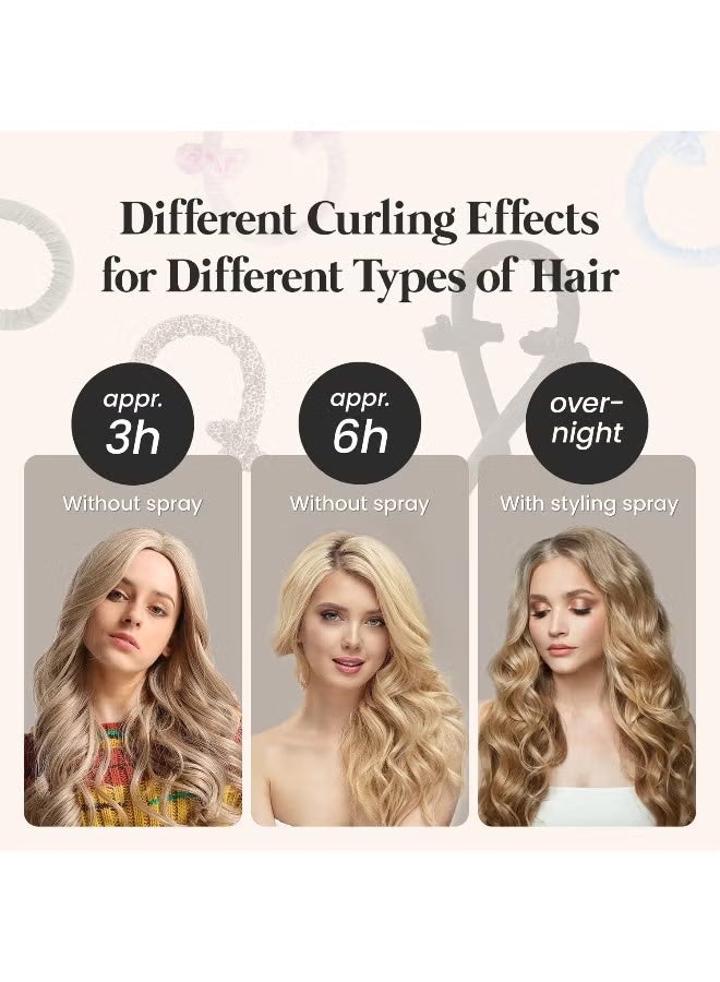 Heatless Curler Headband Set For Long Hair Multicolour - Image 2