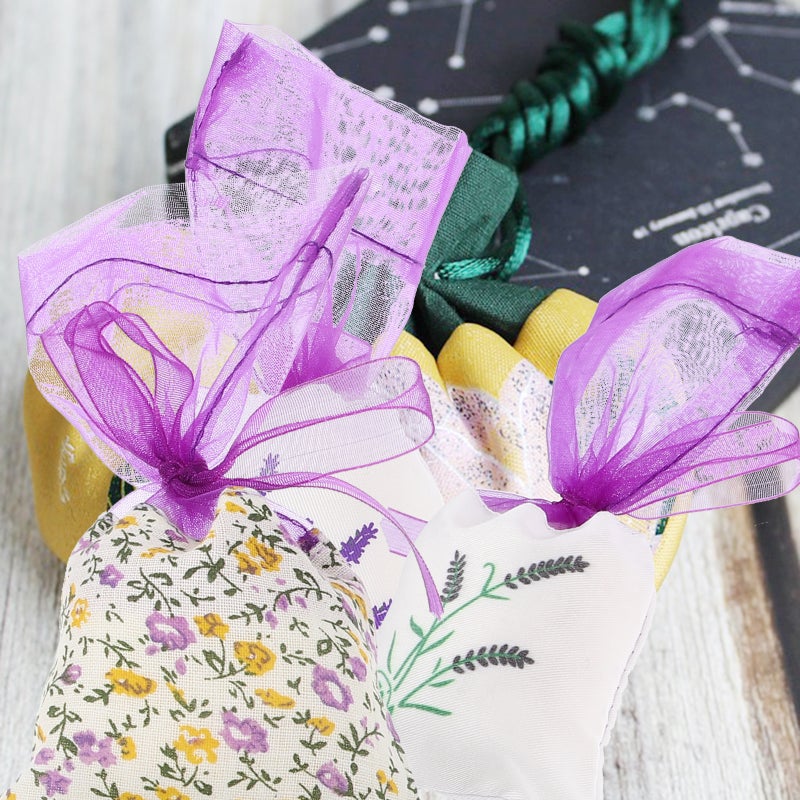 Empty Sachet Bag Dried Flower Storage Bag Breathable Scented Flower Wrapping Bag Rectangular Cotton Fabric Gift Packaging 15Pcs - Image 3