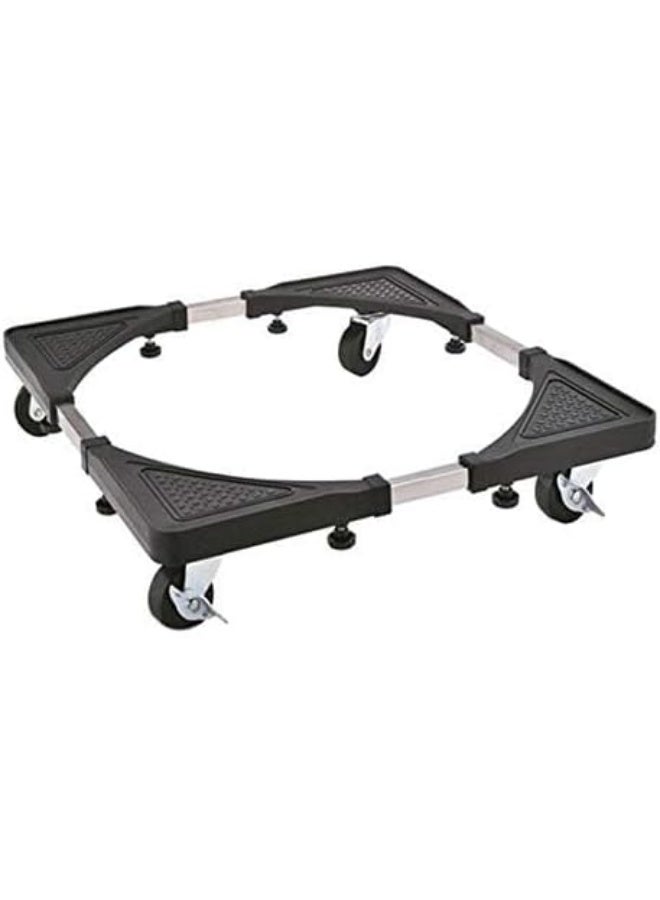 Adjustable Appliance Stand Base with Wheels, Heavy-Duty Moving Trolley for Refrigerator Washing Machine - Image 4