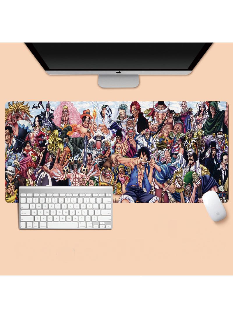 Y&D One Piece Anime Gaming Mouse Pad Extended Large Mat Desk Pad Stitched Edges Mousepad Long Mouse Pad And Non-Slip Rubber Base Mice Pad 800X300X4mm  - Image 1