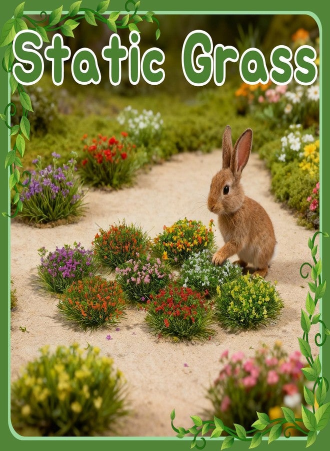 Warmtree 14 Pcs Large Static Grass Bushy Tufts Lowland Shrubs Tuft Terrain Model Kit for Train Landscape Railroad Scenery Sand Military Layout Model Miniature Bases Ho Scale Accessories and Dioramas - Image 3