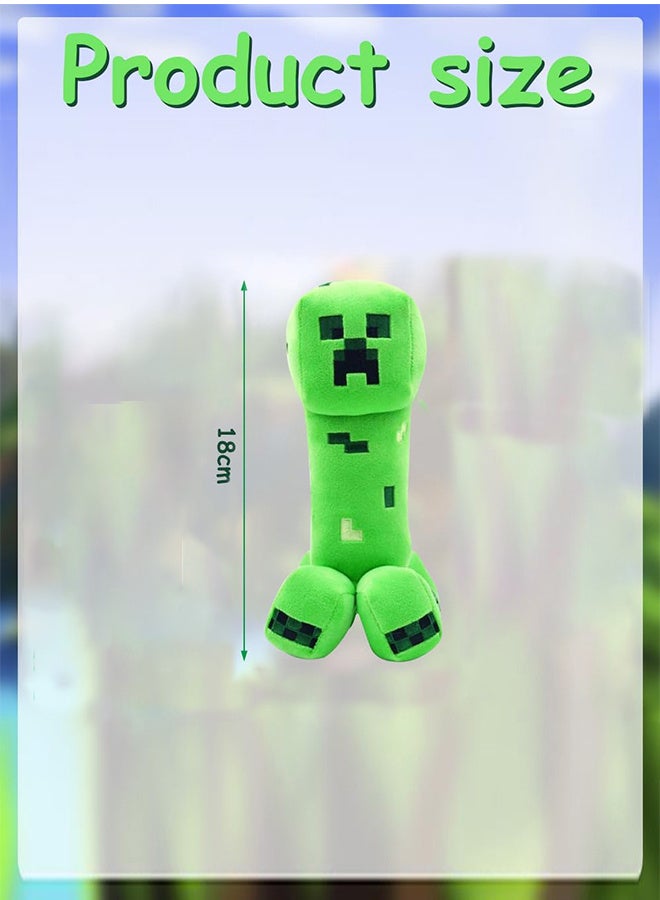 رات سو دميه محشوه كريبر بارتفاع 18 سم، لعبة ناعمة خضراء، هدية لطيفة للأطفال، شخصية قابلة للجمع مستوحاة من الألعاب - Image 5