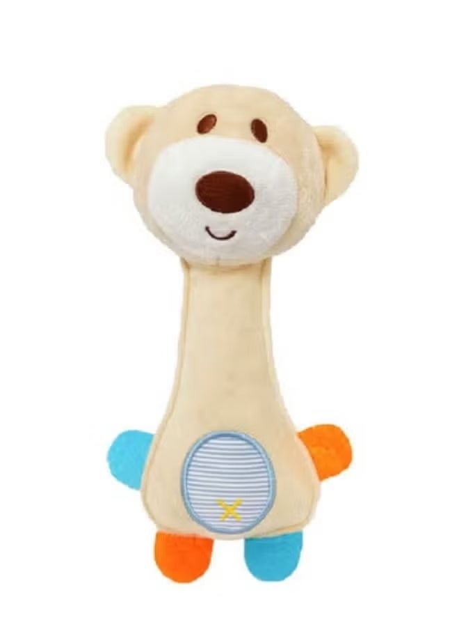 Gbee Cartoon Stuffed Animal Baby Soft Plush Hand Rattle Squeaker Sticks for Toddlers - Image 1