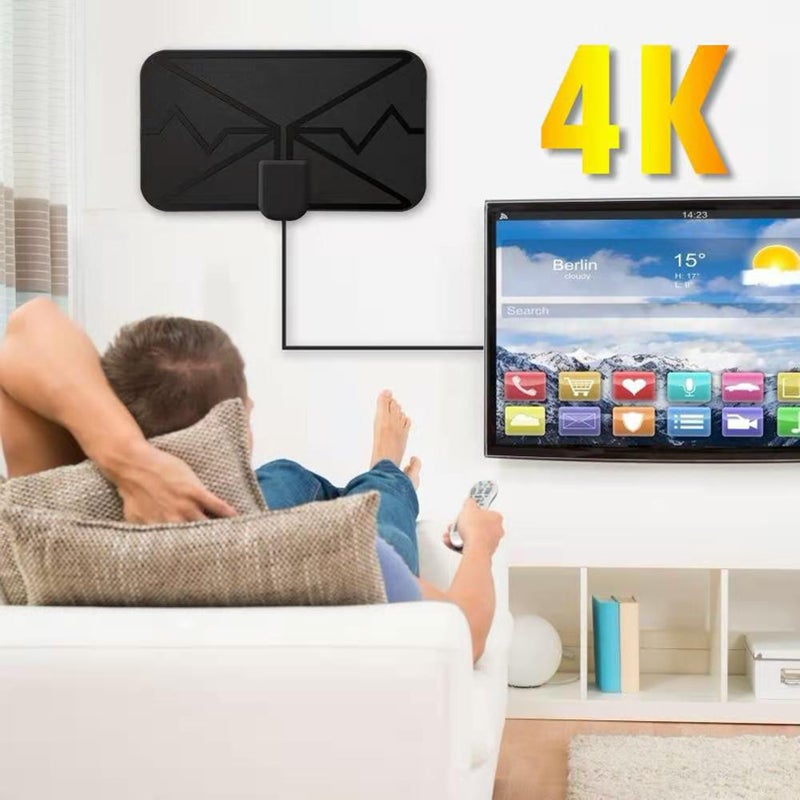 3600 Miles 4K Digital Indoor TV Antenna with Signal Amplifier DVB-T HD TV Digital Antenna for More Channels - Image 4