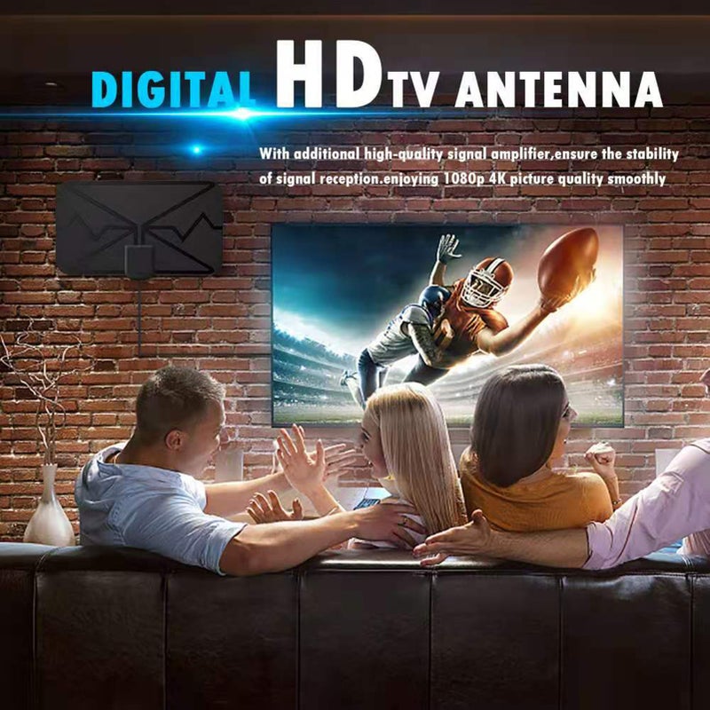 3600 Miles 4K Digital Indoor TV Antenna with Signal Amplifier DVB-T HD TV Digital Antenna for More Channels - Image 2