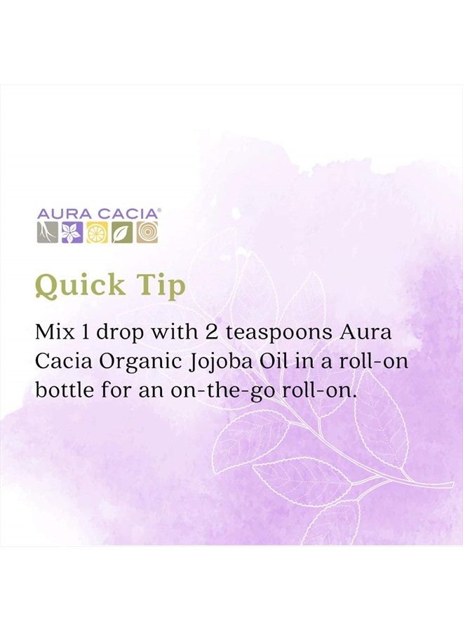 Aura Cacia زيت المريمية النقية 100% | عضوي معتمد، مختبر GC/MS للنقاء | 7.4 مل (0.25 أونصة سائلة) | سالفيا سكلاريا - Image 5