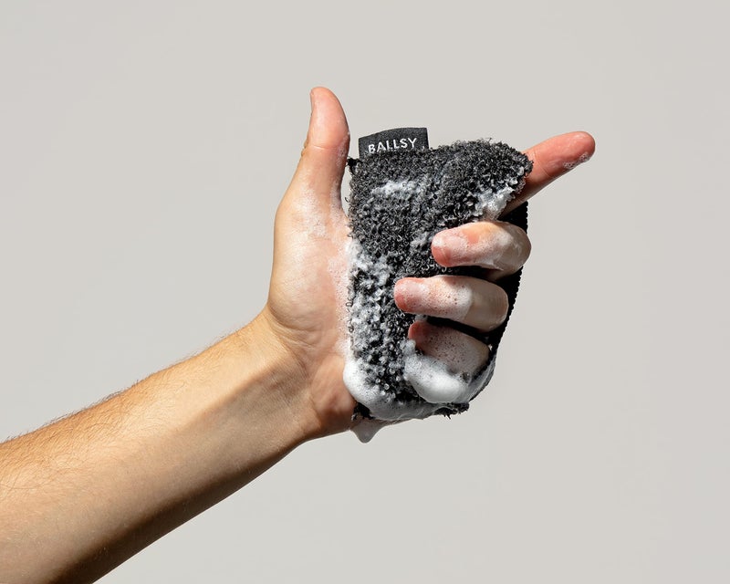 Ballsy Handy Shower Tool - Sponge for Generating Extra Suds, with Gently Exfoliating Design - Image 5