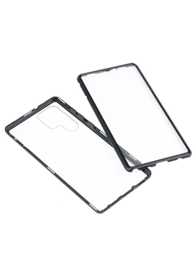S-TOP Case For Samsung Galaxy S22 Ultra 5G HD Magnetic Metal Tempered Glass Phone Case - Image 3