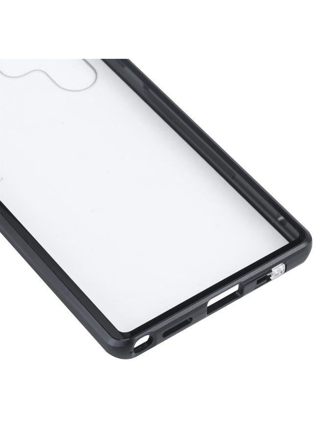S-TOP Case For Samsung Galaxy S22 Ultra 5G HD Magnetic Metal Tempered Glass Phone Case - Image 4
