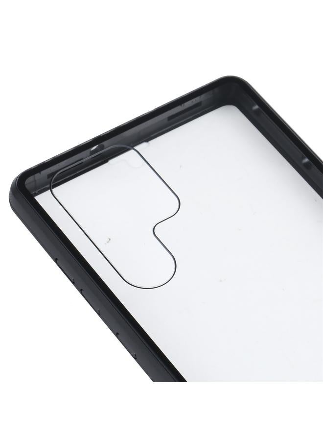 S-TOP Case For Samsung Galaxy S22 Ultra 5G HD Magnetic Metal Tempered Glass Phone Case - Image 5