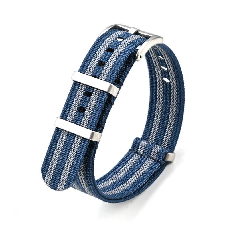 Bluejw Premium Ribbed Nylon Watch Straps 20mm 22mm Replacement Band for Men – Durable Comfort-Fit Strap to Replace the Watch Strap on Moonswatch and Similar Models - Image 1
