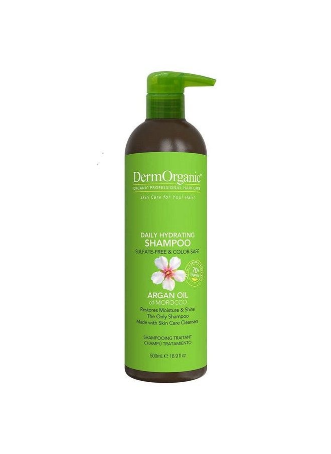 DermOrganic - Daily Hydrating Shampoo With Argan Oil Sulfatefree & Colorsafe 16.9 Fl.Oz. (Packaging May Vary) - Image 1