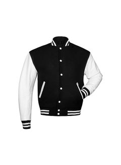 Generic Unisex Varsity Jacket - Premium Quality, Multiple Color Combinations - Retro Style College Jacket for Men & Women  - Image 3