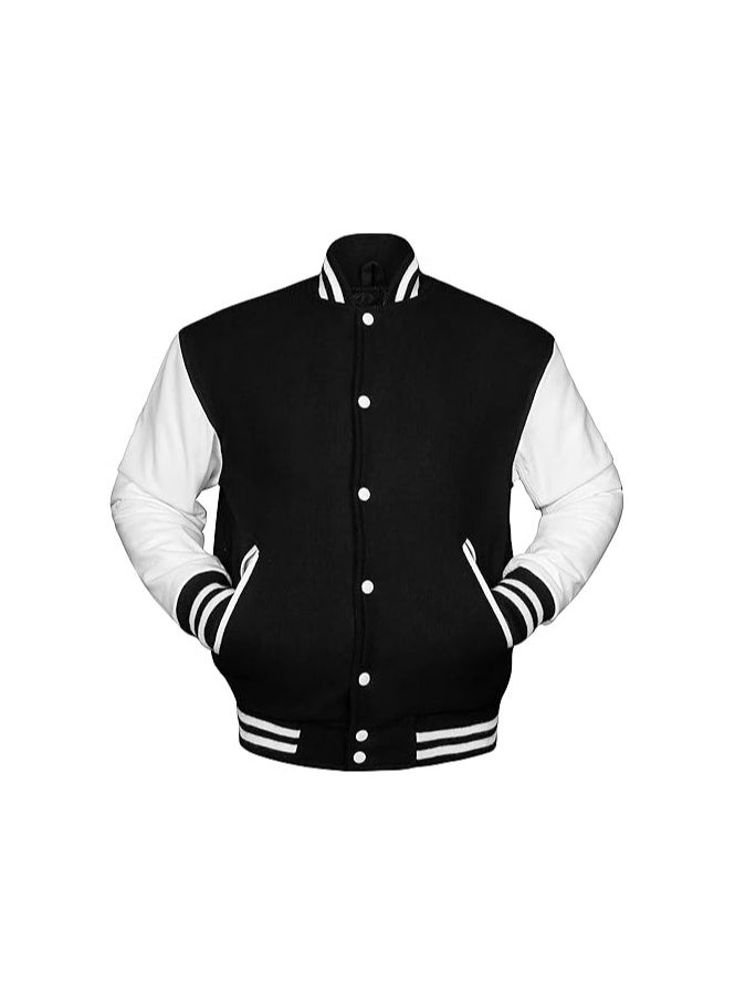 Generic - Unisex Varsity Jacket - Premium Quality, Multiple Color Combinations - Retro Style College Jacket for Men & Women - Image 1